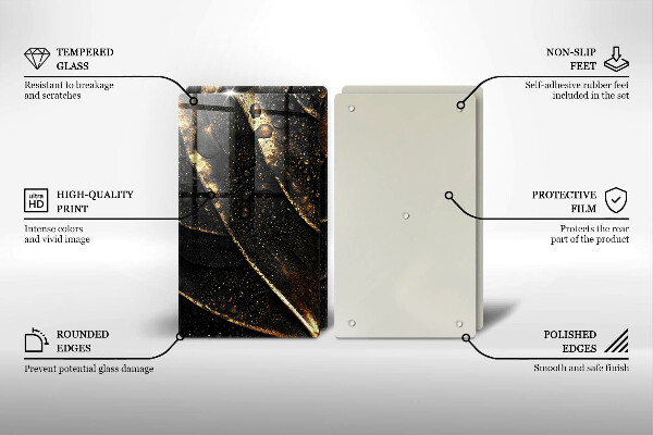 Chopping board Golden leaf