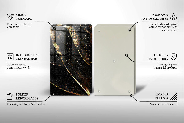 Chopping board Golden leaf