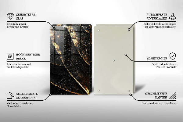 Chopping board Golden leaf