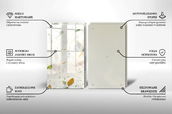 Chopping board Falling leaves