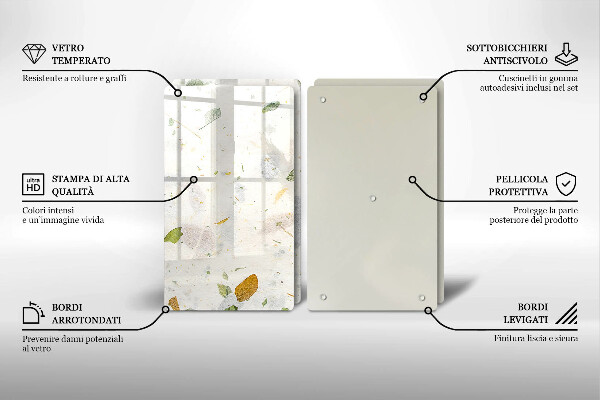 Chopping board Falling leaves