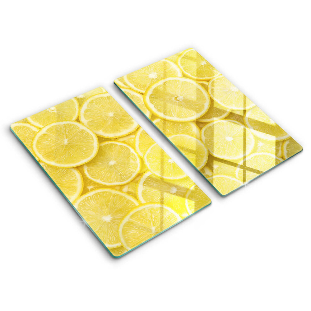 Glass chopping board Lemon fruit