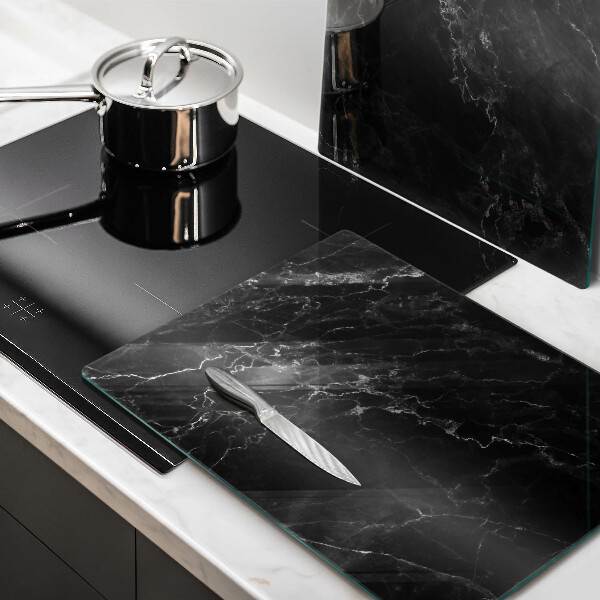 Glass chopping board Elegant marble