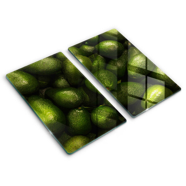 Glass chopping board Avocado fruit