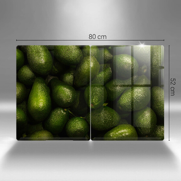 Glass chopping board Avocado fruit