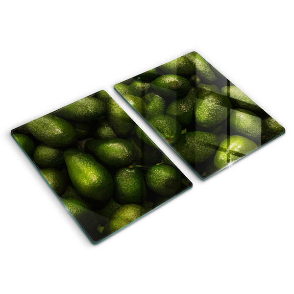 Glass chopping board Avocado fruit