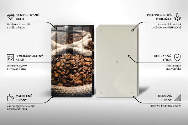 Glass chopping board Coffee grain bags