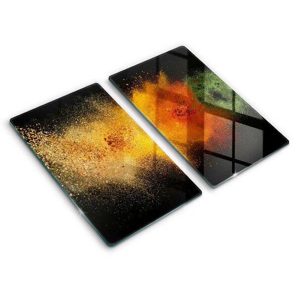 Chopping board Colorful spices