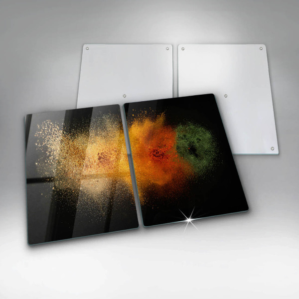 Chopping board Colorful spices