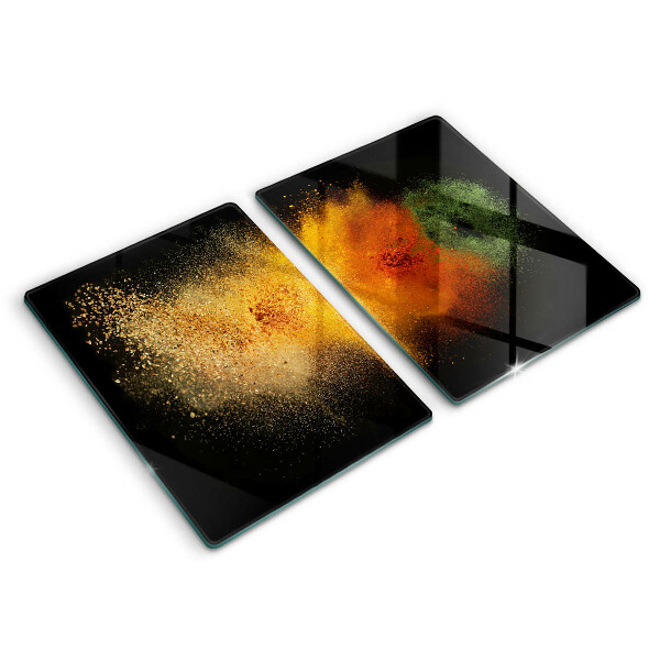 Chopping board Colorful spices