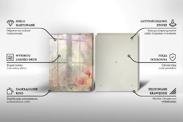 Glass chopping board Background of paint texture