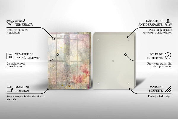 Glass chopping board Background of paint texture