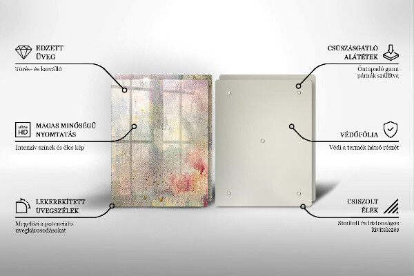 Glass chopping board Background of paint texture