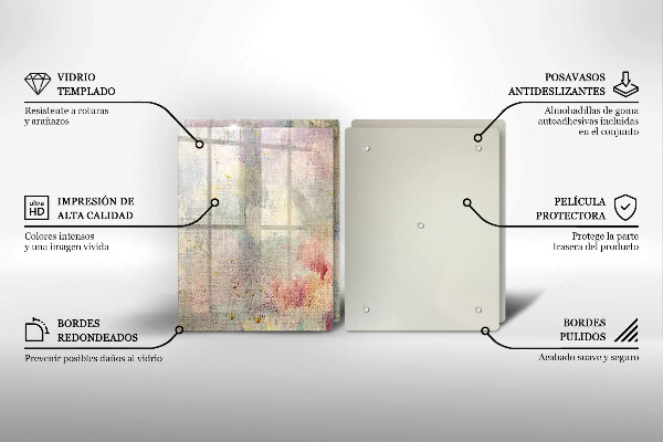 Glass chopping board Background of paint texture