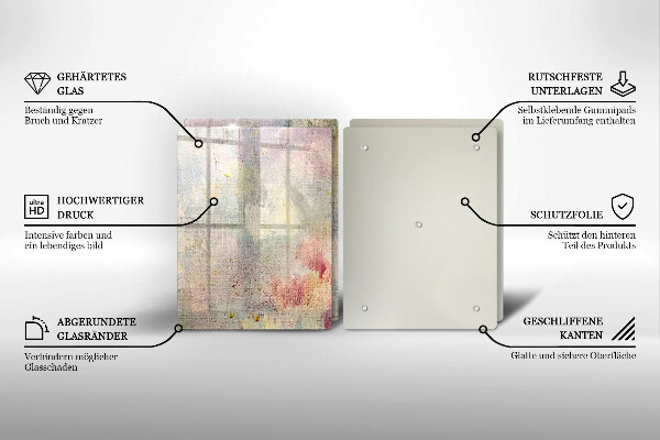 Glass chopping board Background of paint texture