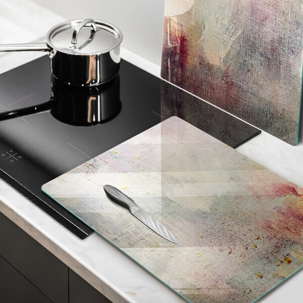 Glass chopping board Background of paint texture