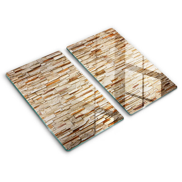 Glass chopping board Decorative texture stones