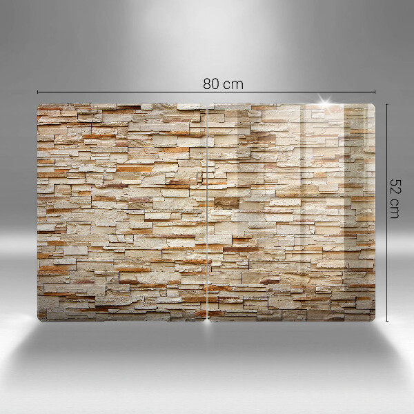 Glass chopping board Decorative texture stones