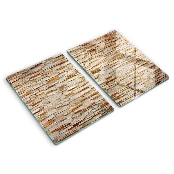 Glass chopping board Decorative texture stones