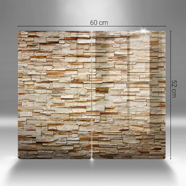 Glass chopping board Decorative texture stones