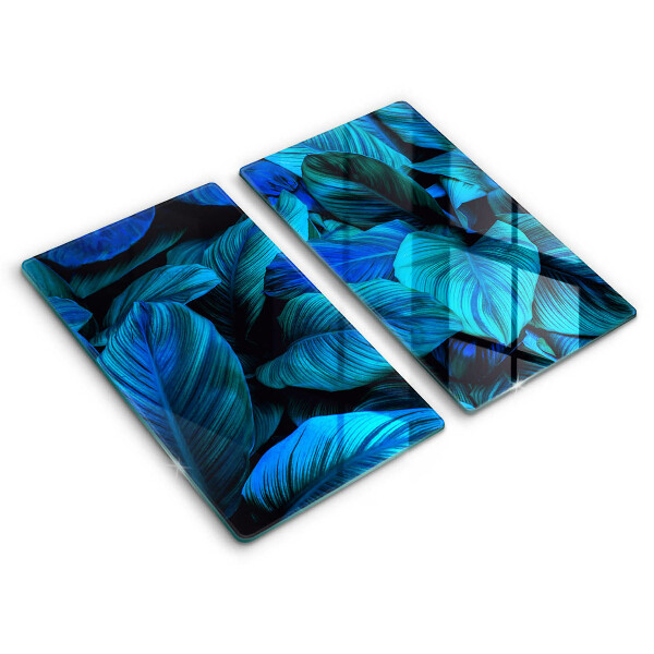 Glass chopping board Jungle vegetation leaves