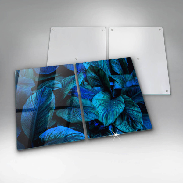 Glass chopping board Jungle vegetation leaves