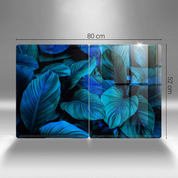 Glass chopping board Jungle vegetation leaves