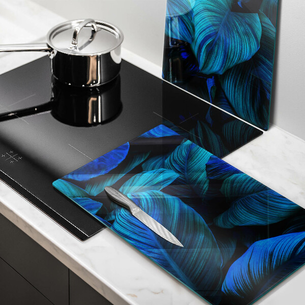 Glass chopping board Jungle vegetation leaves