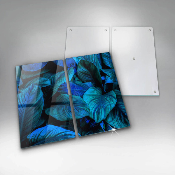 Glass chopping board Jungle vegetation leaves