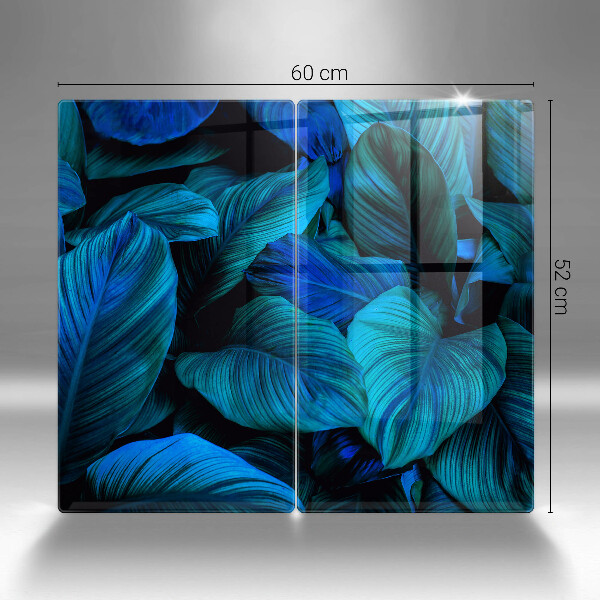 Glass chopping board Jungle vegetation leaves
