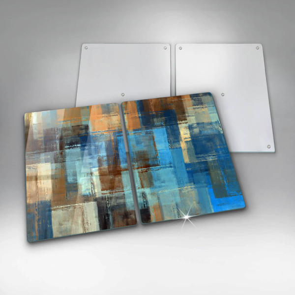 Glass chopping board Painted background