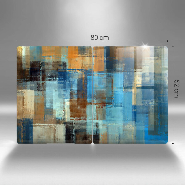 Glass chopping board Painted background