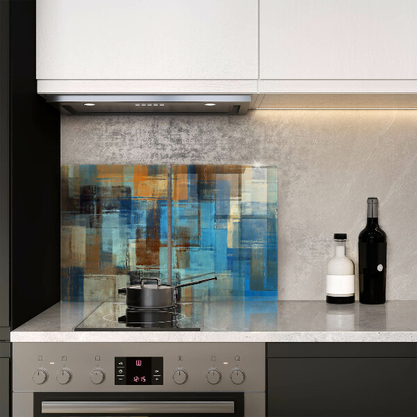 Glass chopping board Painted background