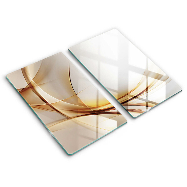 Glass chopping board Abstraction shapes