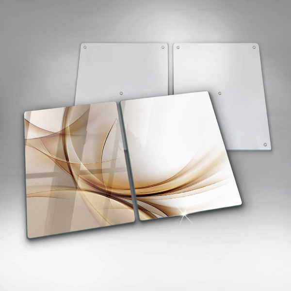 Glass chopping board Abstraction shapes