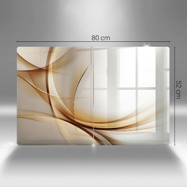 Glass chopping board Abstraction shapes