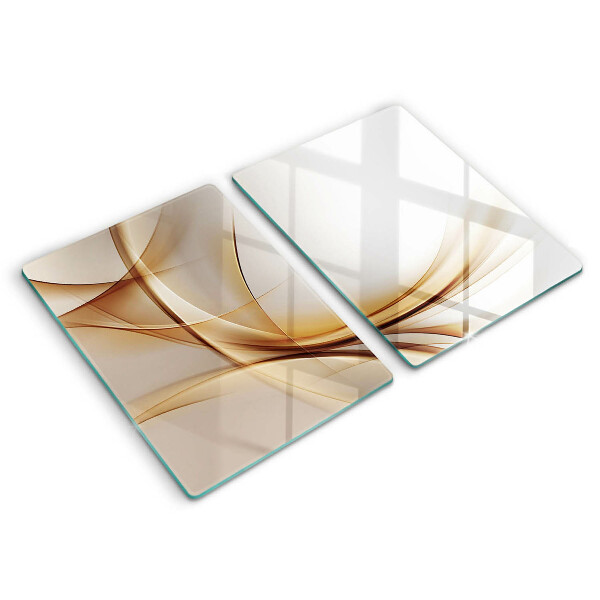 Glass chopping board Abstraction shapes