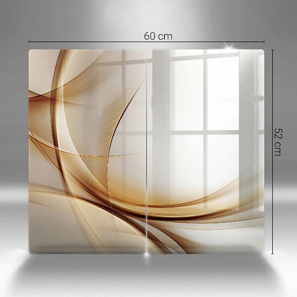 Glass chopping board Abstraction shapes