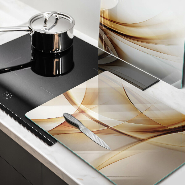 Glass chopping board Abstraction shapes