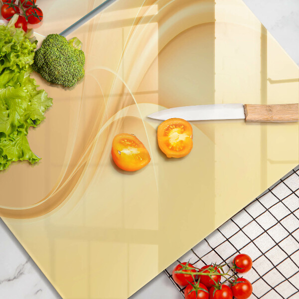 Glass chopping board Abstraction of smoke