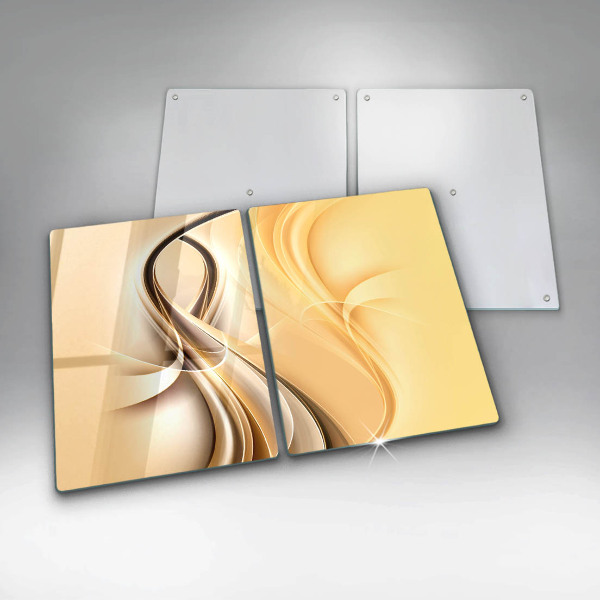 Glass chopping board Abstraction of smoke