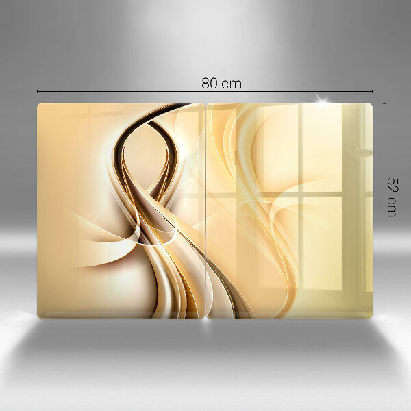 Glass chopping board Abstraction of smoke