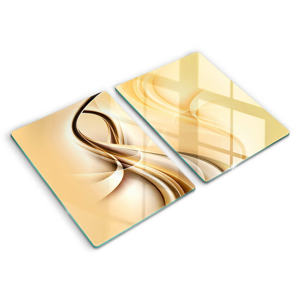 Glass chopping board Abstraction of smoke