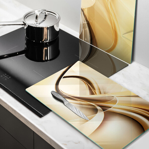 Glass chopping board Abstraction of smoke