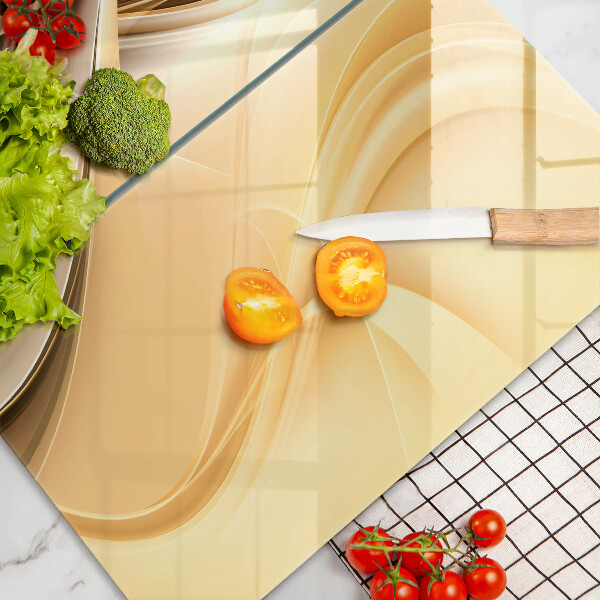 Glass chopping board Abstraction of smoke
