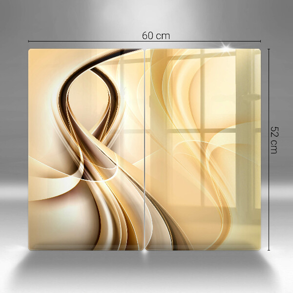 Glass chopping board Abstraction of smoke