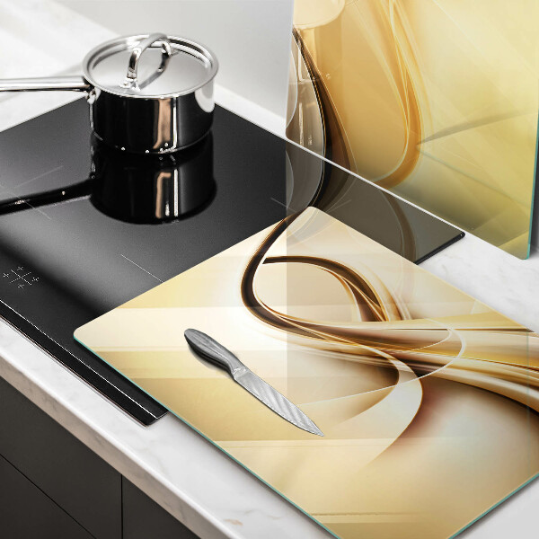 Glass chopping board Abstraction of smoke