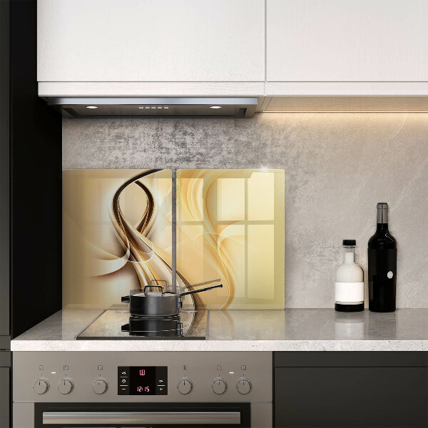 Glass chopping board Abstraction of smoke