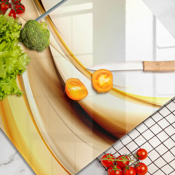 Glass chopping board Abstraction smoke lines