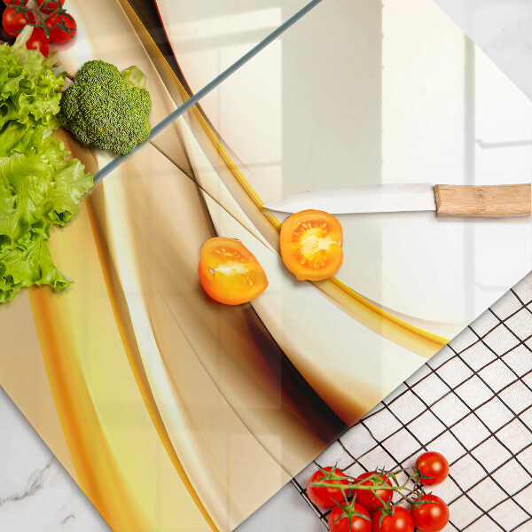 Glass chopping board Abstraction smoke lines